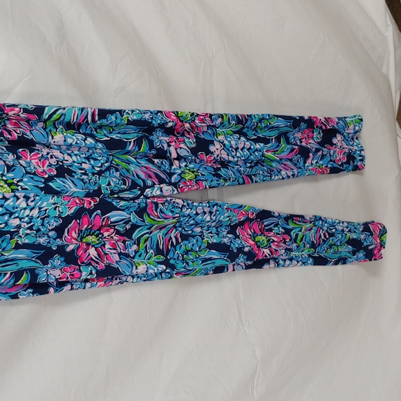 Lilly Pulitzer Calla Off the Shoulder Jumpsuit High Tide Pineapple XXS - Picture 5 of 9